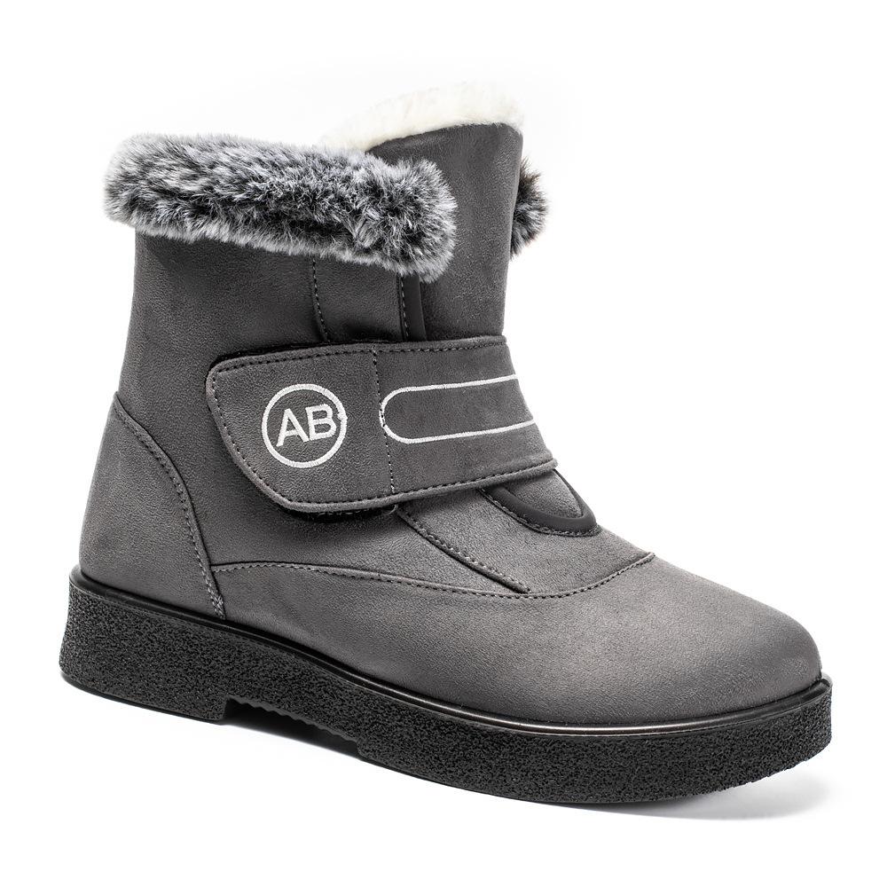 

Fashion Fashionable versatile Women s minimalist comfortable Super Warm Ankle Boots Winter Shoes Woman Snow Boots Low Heels Shoes 44 серый
