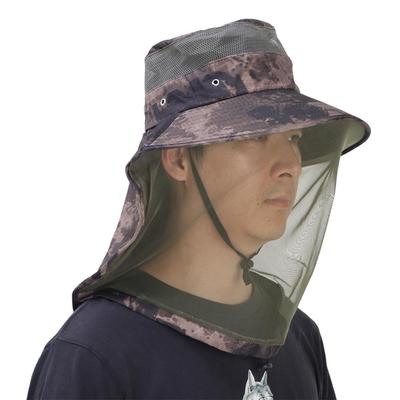 Chapeau d'été Anti-Insectes Chapeau Anti-Moustiques Pour Femmes Hommes Protection Visage Cou Chapeau Bob Extérieur Jungle Ferme Pêche Soleil