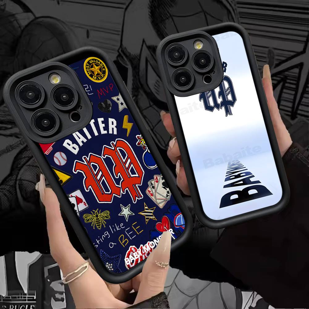 B-Baby M-Monster K-Kpop Phone Case iPhone 16 Plus 15 11 14 12 13 17 Pro Max Shockproof Soft Cover
