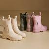 Women'SRain Boots - Slip-Resistant Thick Sole, Comfortable Fabric Inner & Insole, Versatile Outdoor Footwear for Casual Attire