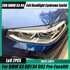 עבור BMW X3 G01 X4 G02 ABS מבריק מכונית גבות פנסים מרושעים עפעף קיט גוף 20i 25d 25i 30d 30i 35i 45e M40i M40d