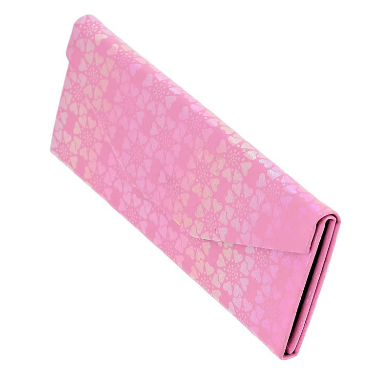 Triangle Foldable Glasses Case ET-133D Powder