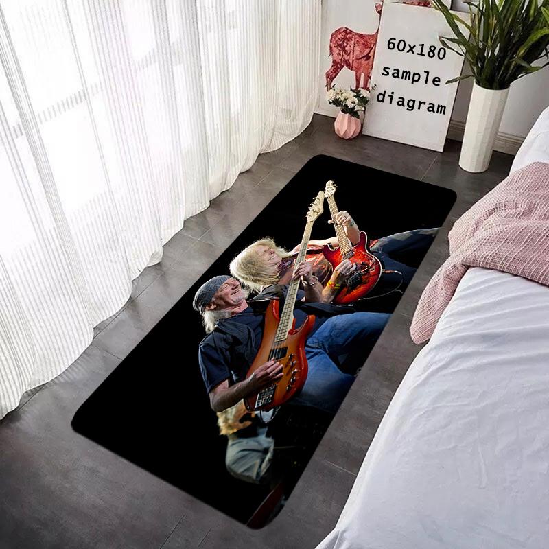 Foot Rug Welcome Floor Mat for Entryway Deep Purples Bath Hallway Carpet Kitchen Water Absorbed Rugs Fluffy Home Decor