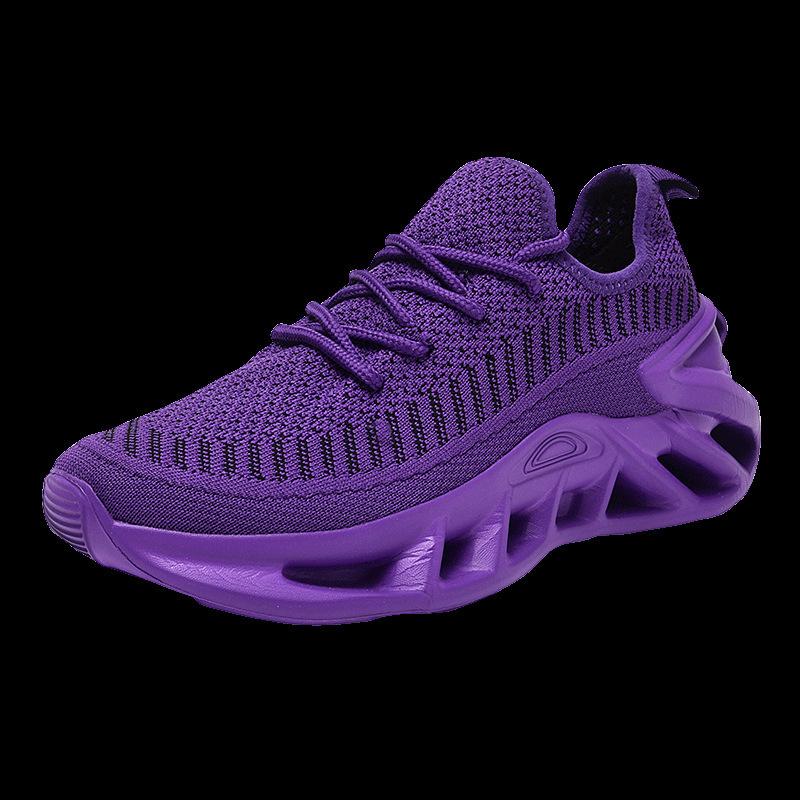 

Мужская обувь Обувь на четыре сезона Дышащая сетчатая обувь из мушиной вязки Мягкая подошва Легкое увеличение роста Повседневная беговая обувь Нескользящая спортивная 44