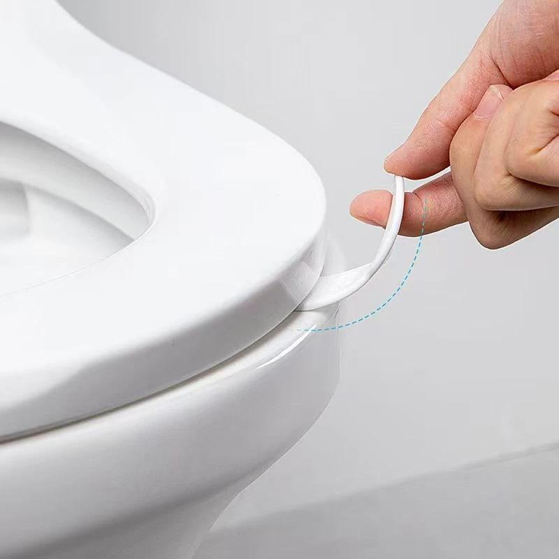 4pcs Strong Suction Cup Bracket Silicone Toilet Lapper Household Daily Necessities Ring Handle Lifter  Toilet Lid Handle Home