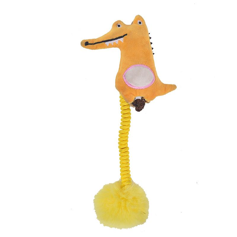 Cat Teaser Toy Plush Durable Bite Kitten Toy Interactive Teething Cleaning Kitten Toy Funny Pet Supplies