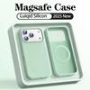 Official Original Liquid Silicone Magnetic Phone Case For iPhone 17 Air 16 15 14 Plus 13 12 Pro Max 17Pro For Magsafe Soft Cover