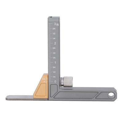 Imperialer Höhenlehre Aluminiumlegierung Tiefenmesswerkzeug für Holzbearbeitung Sägetisch Kantenanleimmaschine