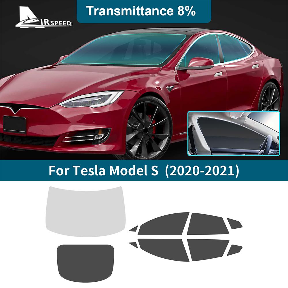 Solar UV Protector Summer Tint Film For Tesla Model S ModelS 2020 2025 Car Front Rear Side Window Accessories