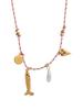 Summer Ocean Starfish Butterfly Shell Pearl Necklace For Female Fashionistas