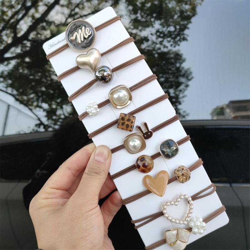 

Женский повседневный модный набор из 10 резинок для волос A33141_10-piece set