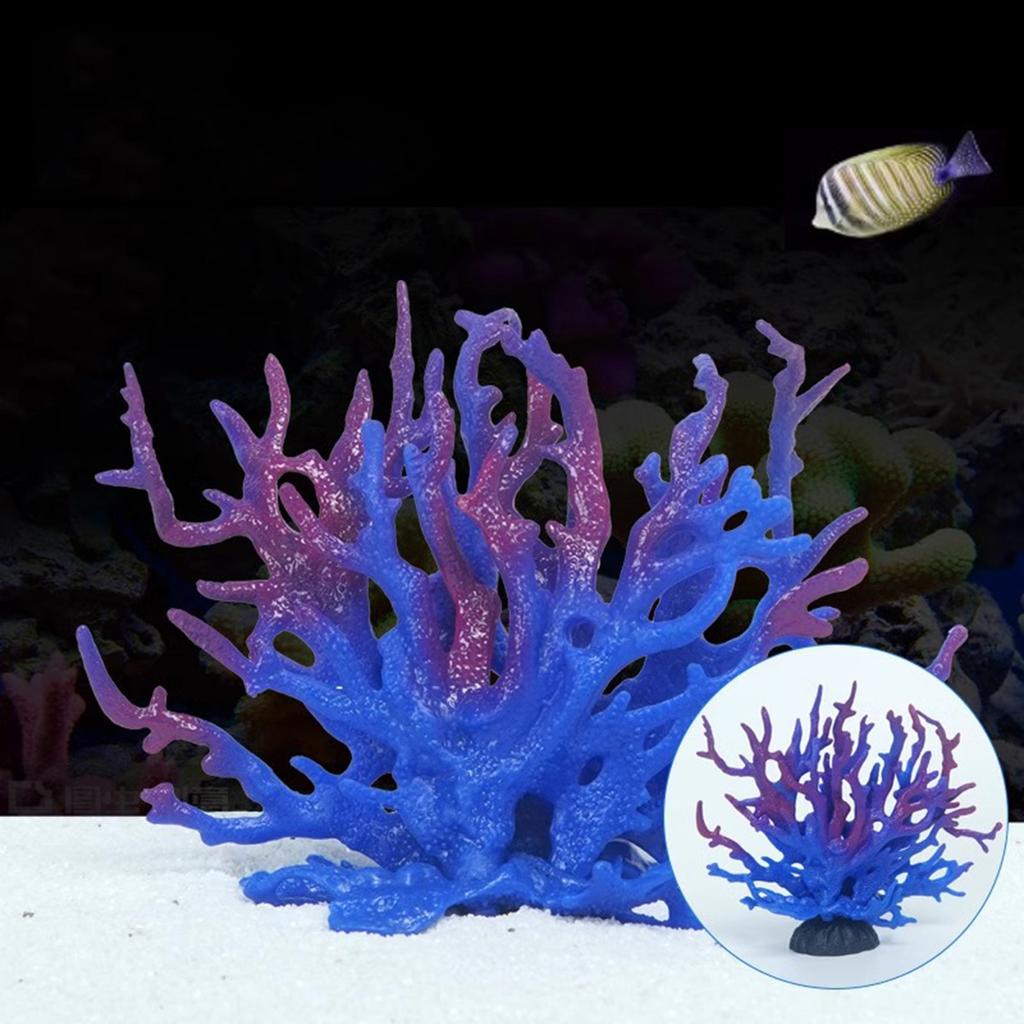 Simulated Coral Colorful Fish Tank Landscape Decoration Water Grass Aquarium Iron Tree Branch Underwater Scene