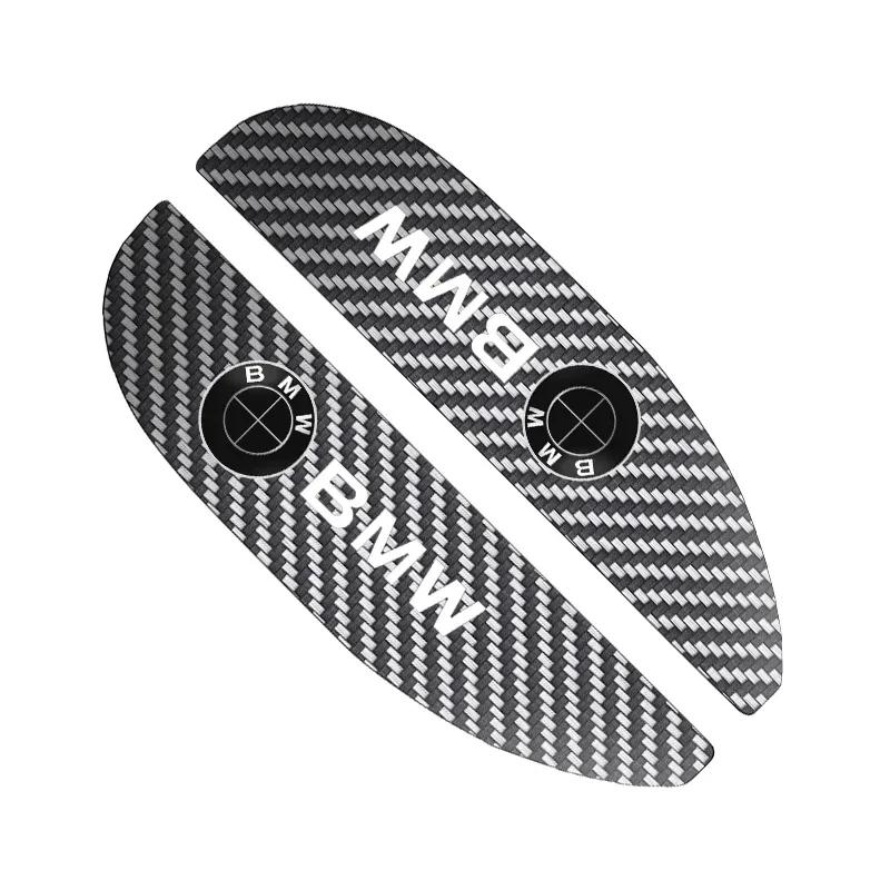 BAII9 2025 Hot 2pcs Car Rear View Mirror Sticker Rain Eyebrow For BMW 50th Kith 5 Series F20 E39 F10 F30 E90 E46 E60 G60 X5 E87 F11 G2