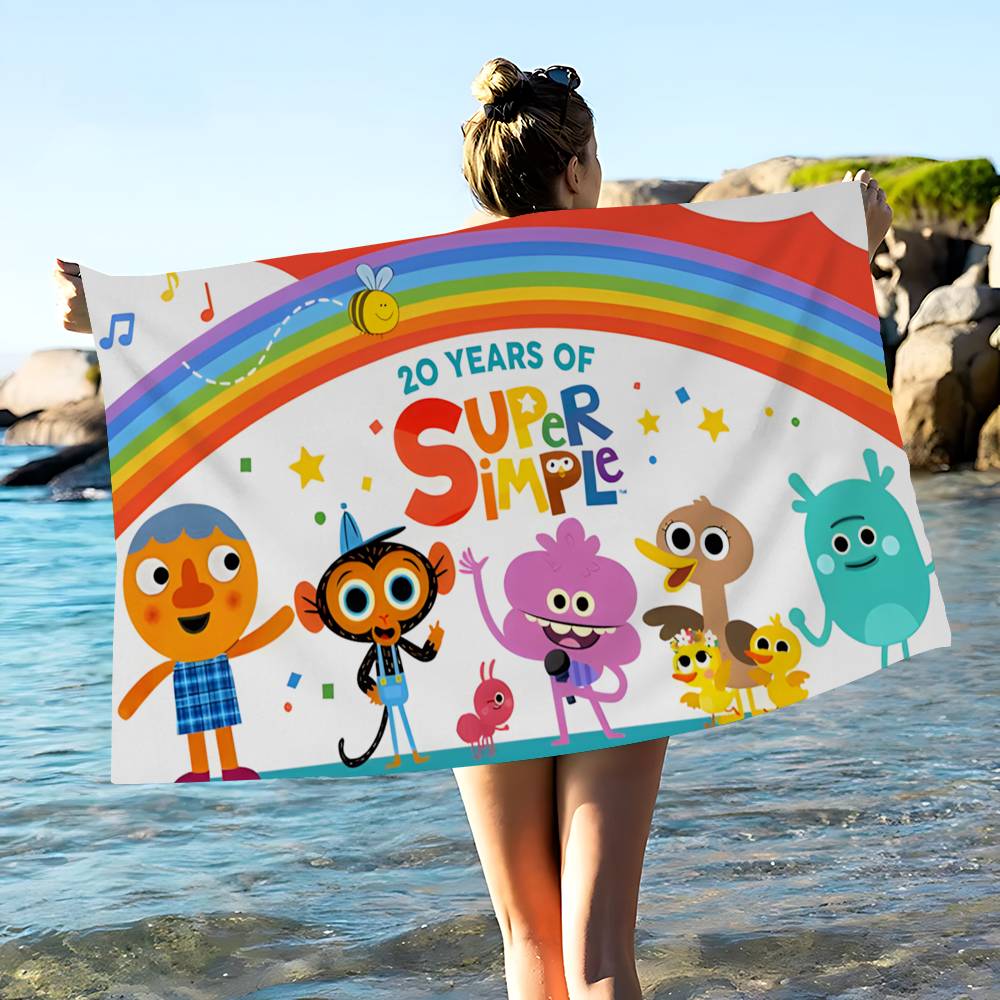 S-Super S-SimpleS Songs Microfiber Beach Towel Absorbent Quick dry Soft Yoga Swimming Resort Mountain Climbing Towel