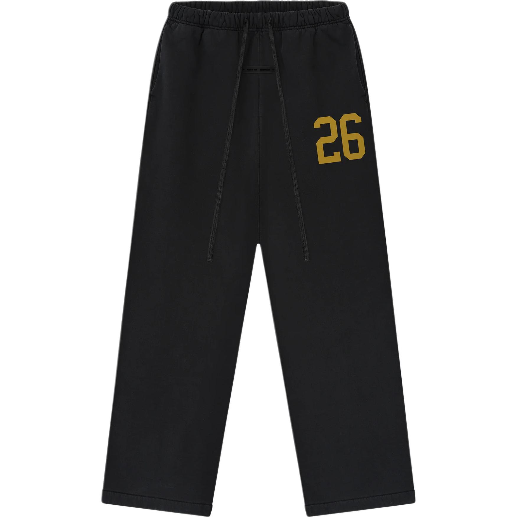 Fear of God Essentials Lounge Sweatpant Vintage Black Men Bottoms 130HO258421F L