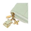 Louis Vuitton Rosalie S-Lock Blume Anhänger Dekorative Streifen Detail Leder Geldbörse Damen Geldbörse Minzgrün M29805