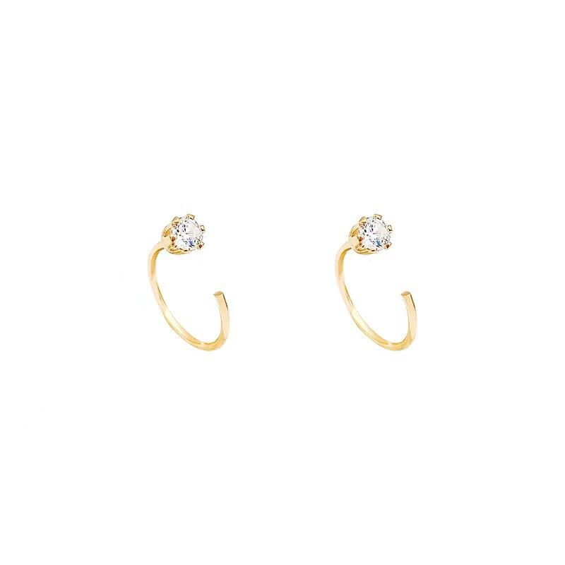 Exquisite, Small And Simple Diamond Stud Earrings For Women'S Niche Daily Versatile Commuter Earrings Earrings