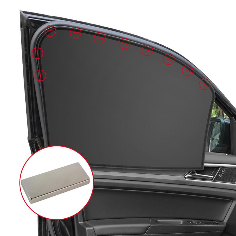 Universal Magnetic Car Side Window Sunshade Cover Car Front Back Rear Window Curtains Summer Auto UV Protection Sun Shade/Visor