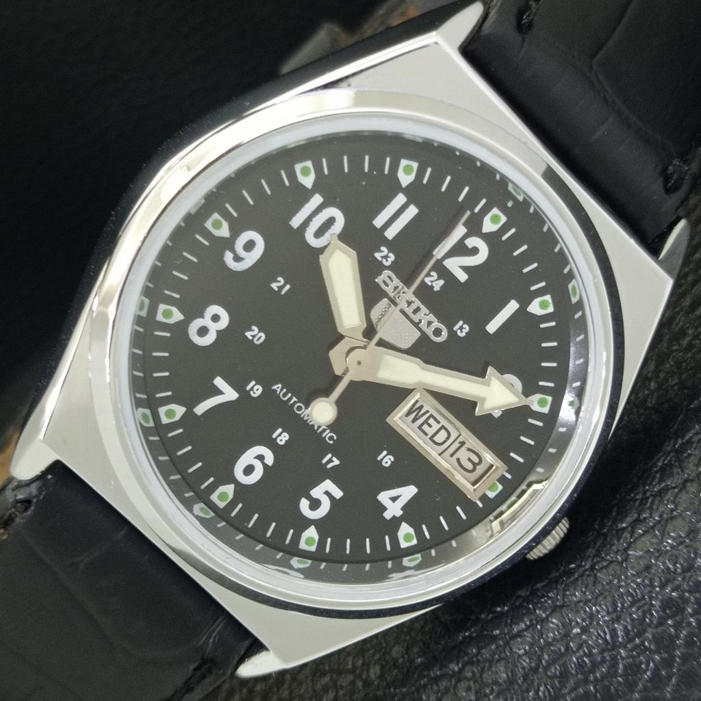 

АВТОМАТИЧЕСКИЕ ВИНТАЖНЫЕ ВОССТАНОВЛЕННЫЕ МУЖСКИЕ ЧЕРНЫЕ ЧАСЫ SEIKO 5 6309A ЯПОНИЯ a441717-1 Sk-a441717