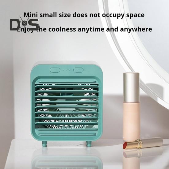 Air Conditioner Cooling Fan with Water Tank 3 Speed Settings Strong Airflow Portable Rechargeable Air Cooler Electric Fan