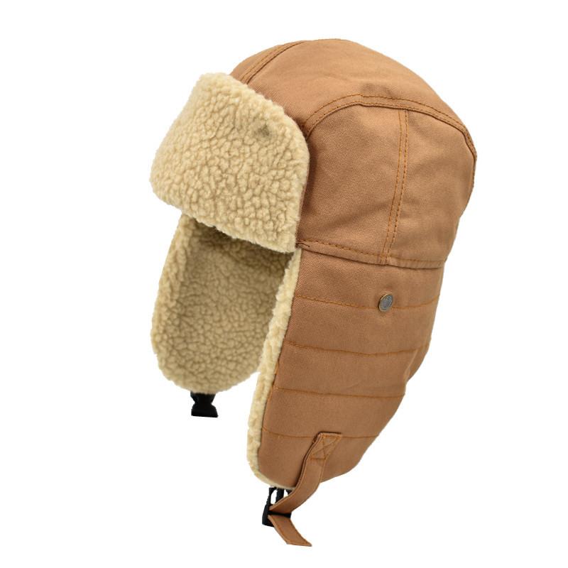 Donnerhall Hut Männer und Frauen Winter Ohrenschutz Baumwollmütze Radfahren Warm Pilot Biker Mütze