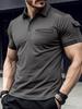 Men's Summer Short Sleeve Muscle Pocket Polo Shirt - Sports Casual