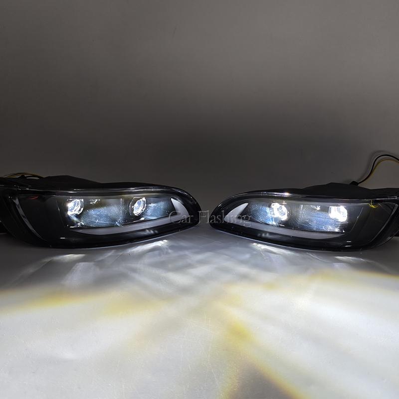 Car LED DRL Daylights For Lexus RX300 RX330 RX350 2003-2009 Harrier 2003-2006 with Turn Signal Daytime Running Light fog lamp