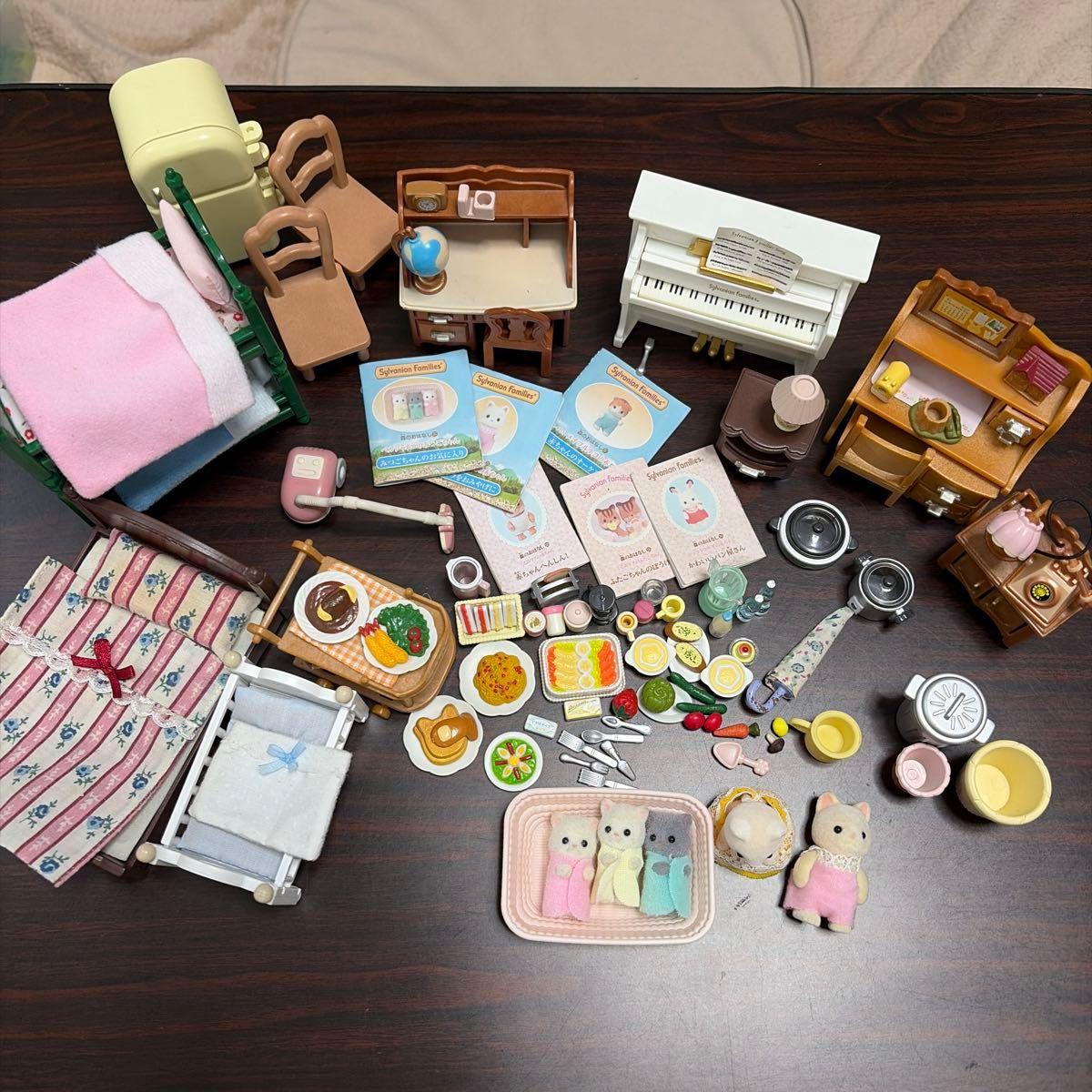 Used Sylvanian Families Furniture Accessories Dolls Bulk Sale
