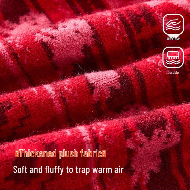 ASK JUNIOR Boys' Festive Red Winter Knit Sweater
