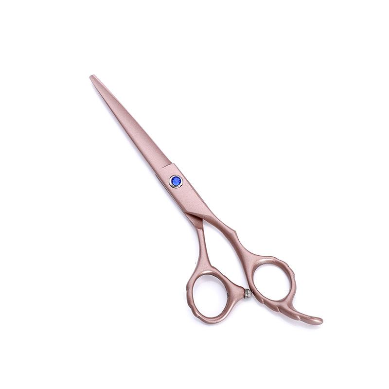 

Professional Japan 440C 6 Flower Handle Rose Gold Hair Scissors Haircut Thinning Barber Shears Hairdresser Scissors