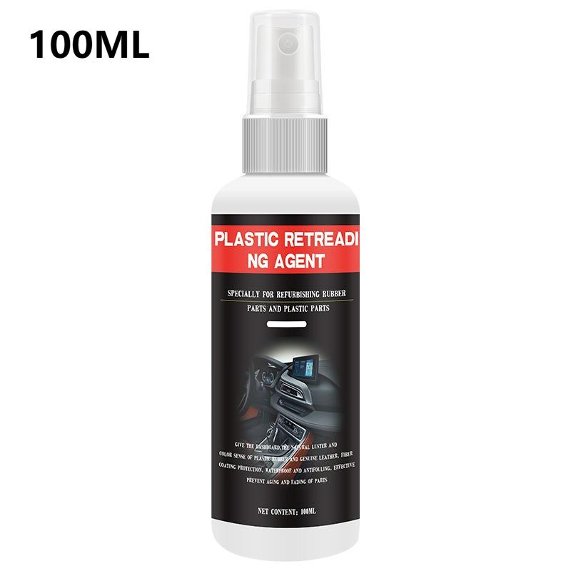 Car Dashboard Restorer Wax Plastic Trim Restore Polish Auto Interior Care Repair Cream for Faded White Vinyl Leather