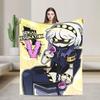 Murder Drones Knitted Blankets Funny Retro  Fuzzy Throw Blanket Home Couch Personalised Ultra-Soft Warm Bedsprea