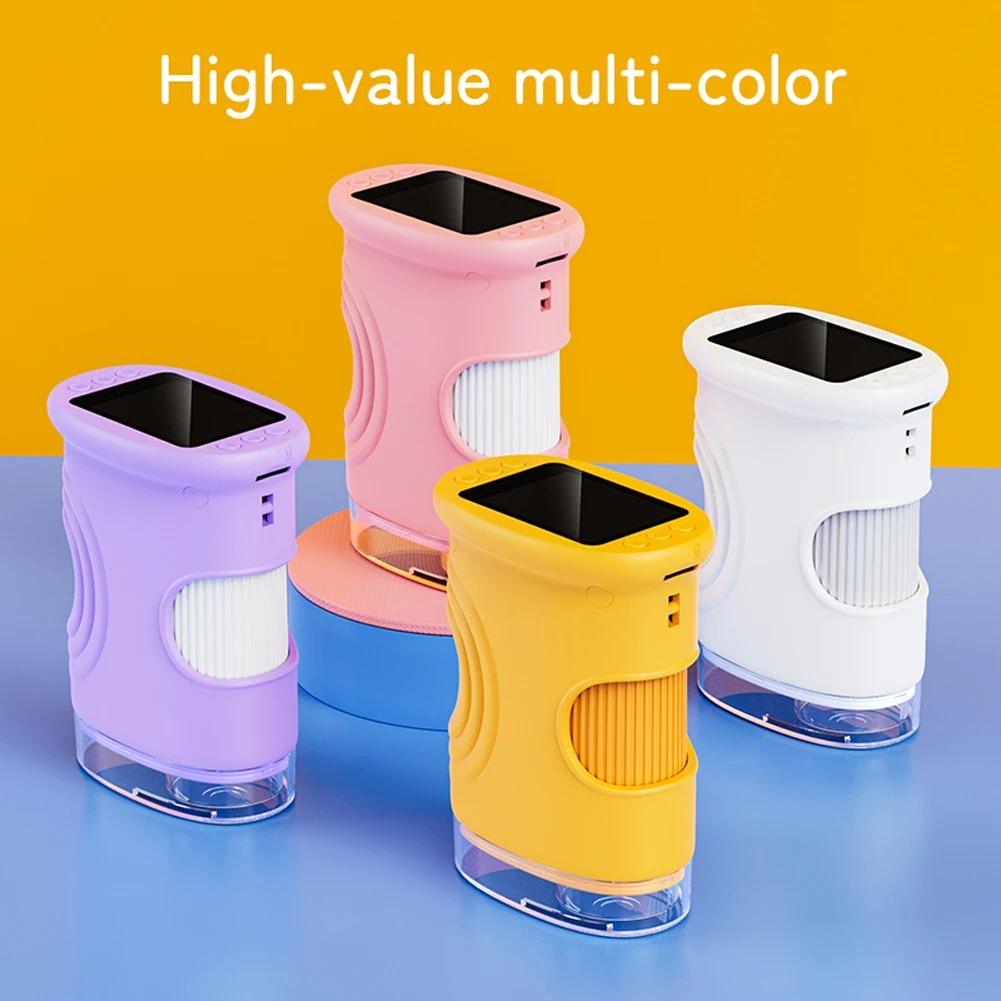 Handmikroskop Digitalmikroskop für Kinder-Tragbares 2" Digitalmikroskop für Kinder mit 2M Auflösung 1080P FHD Pädagogische Wissenschaftsspielzeuge