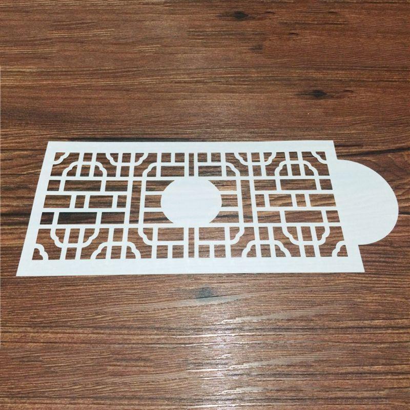 10 Pcs Cake Painting Templates Printing Hollow Lace Molds for Wedding Birthday