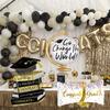 3-Pack of Graduation Certificates, Booklets, and Globe Aluminum Foil Balloons, Suitable for Graduation Dance Parties and Graduation Party Decorations