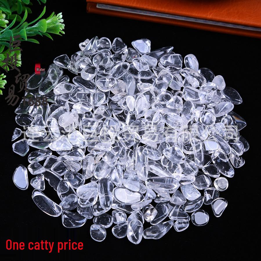 Natural Azeztulite Crystal Pieces - Transparent White Quartz Crushed Stone Ornament