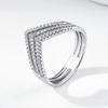 Korean version of lady v-ring woman, three-layer line design accessories, commuter style versatile ins hot-selling jewelry