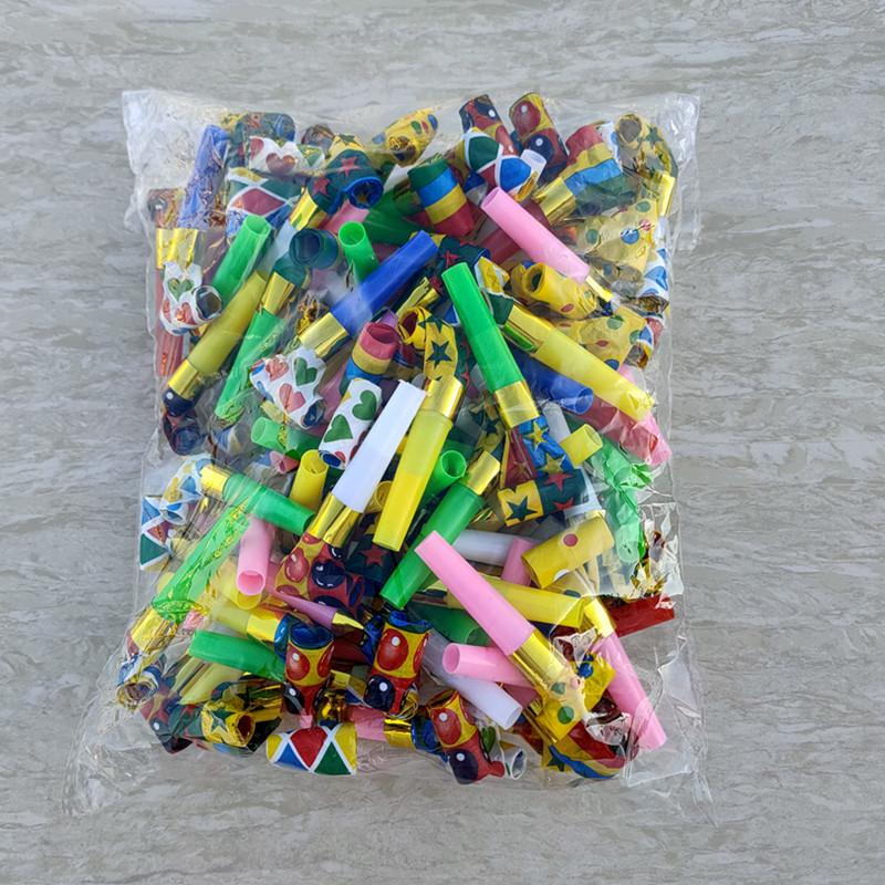 

10-100pcs Dragon Mouth Blowing Whistle Long Nose Blowing Rolls Trick Trick Party Props 6.5cm Paper Blowing Rolls Mixed Colors 10pcs
