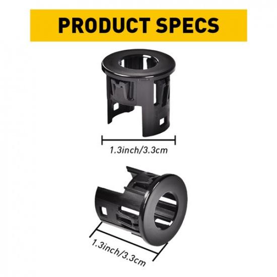 4Pcs NEW Parking Assist Sensor Bezels For Dodge Ram 1500 14-18 Outer Front/Rear