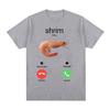 Shrim Is Calling Funny Shrimp Meme TShirts Men Women Clothing Fashion Harajuku Short Sleeve Tshirts Casual T Shirt Tops