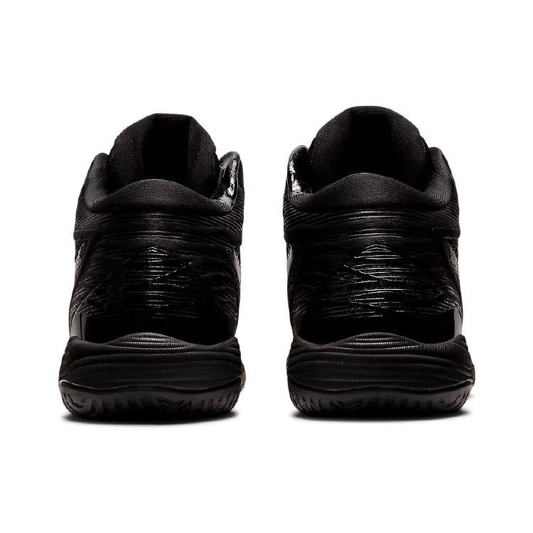 Asics Gel-Hoop V14 Round Toe Comfortable Mid-Top Basketball Shoes Unisex Sneakers Black Purple 1063A050-001