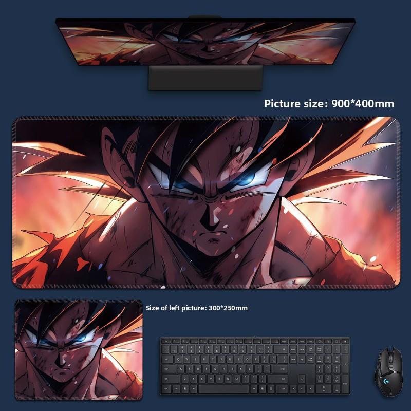 Waterproof Creative PU Leather Mouse Pad Sustainzed Dragon Ball Computer Keyboard Pad Son Goku Animation Boys Anti-slip Mouse Pad Game  Special Table