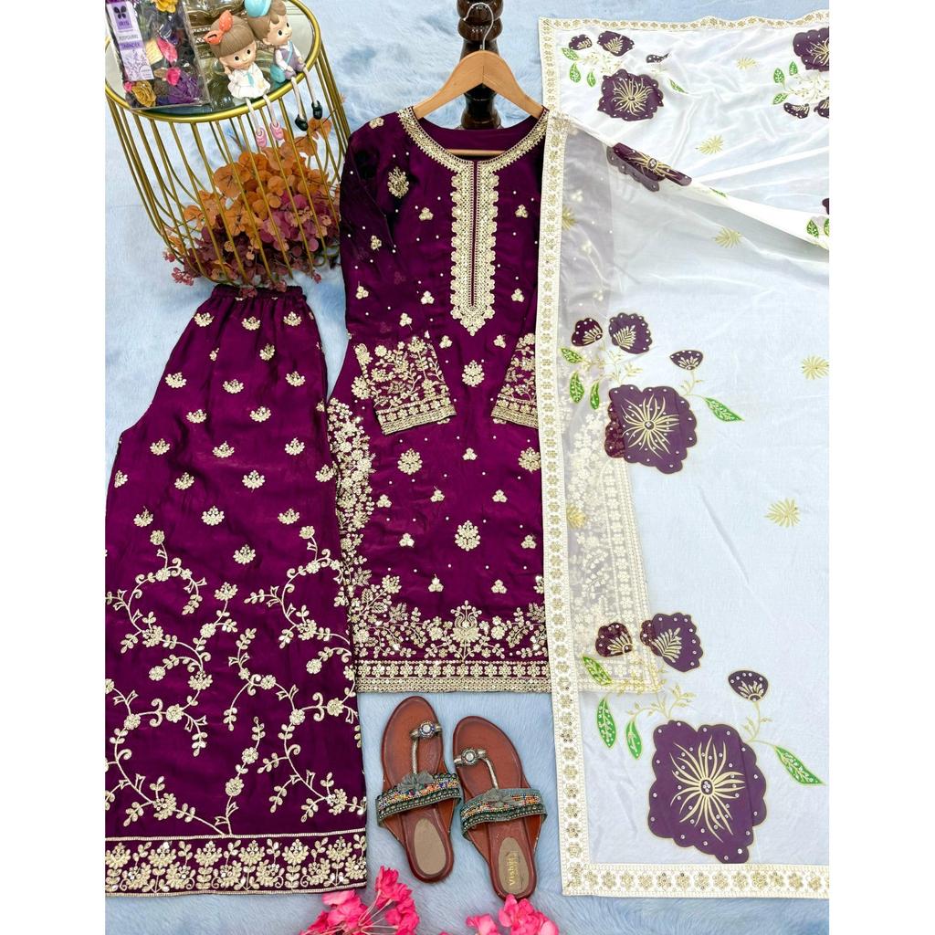 Salwar Kameez Pakistani Dress Indian Bollywood Party Wear Top Palazzo Suit