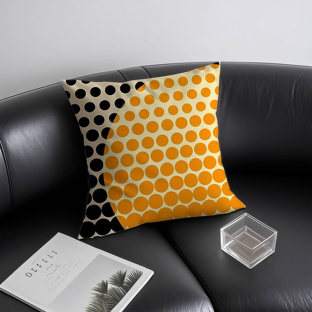 Abstract Geometry Line Modern Pillow Case Anti-dustmite Invisible Zipper Sofa Bed