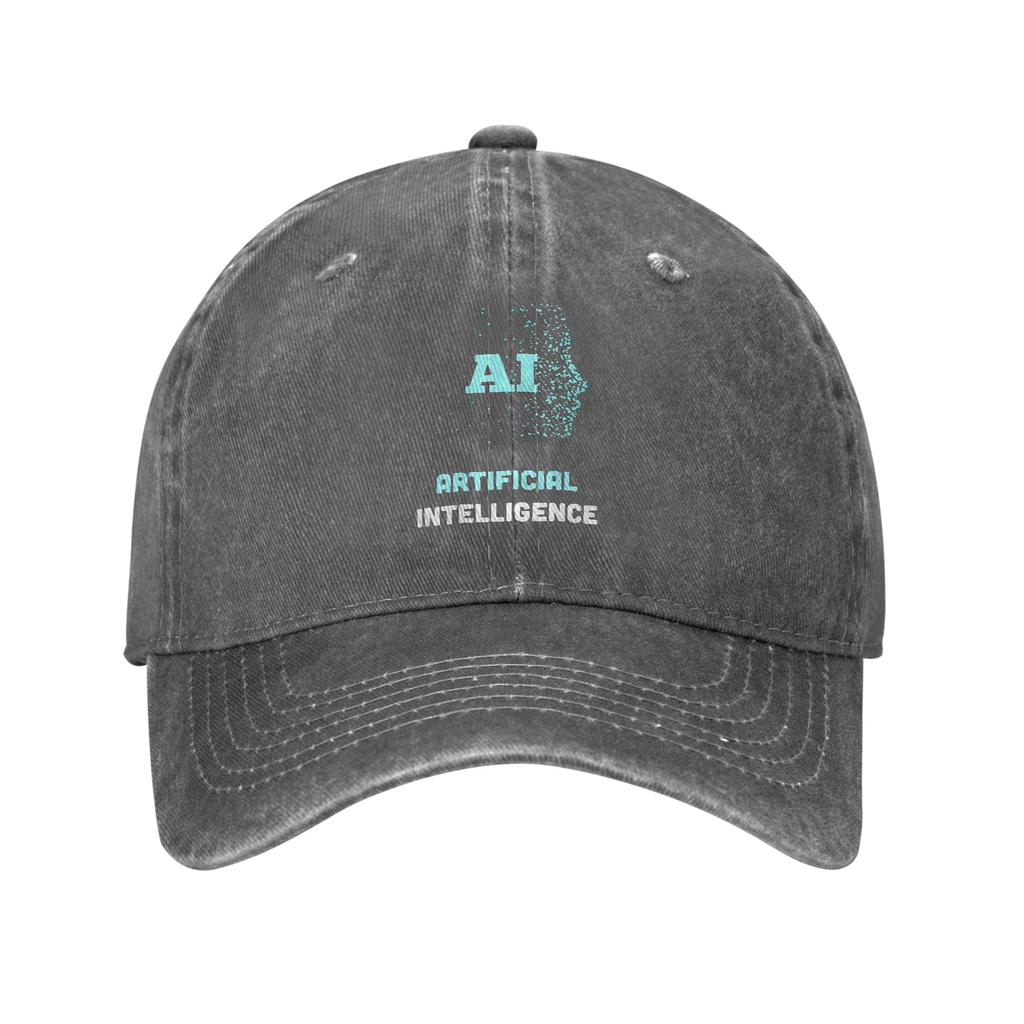 Artificial Intelligence AI Light Mature Style Baseball Cap Not Easy To Fade Sports Enthusiasts Unisex Denim Hat
