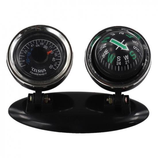 Convenient Car Compass and Thermometer Enhance Your Safety on the Road