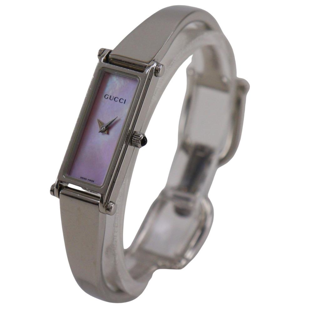 GUCCI Watches 1500L pinkDial Stainless Steel Quartz Analog display Women Used