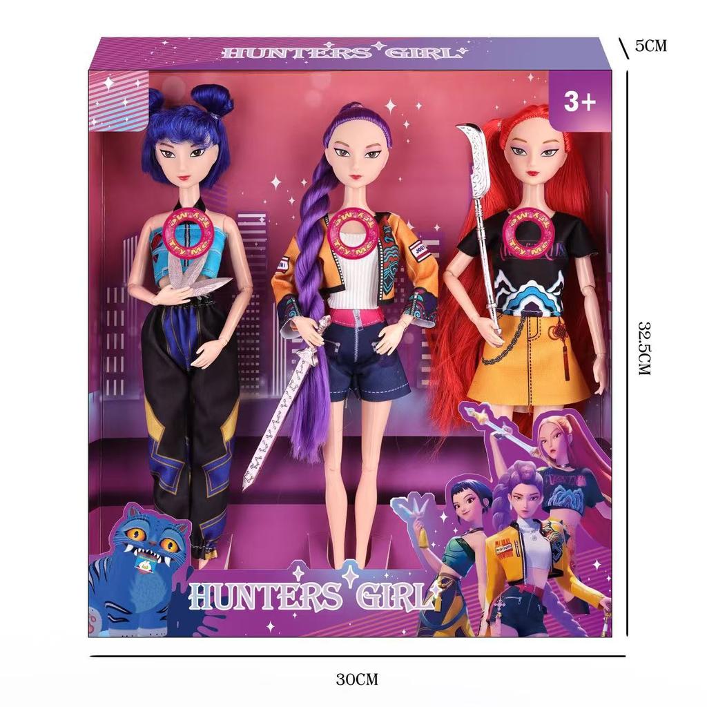 With Weapon Accessories, Music Theme Song, Solid K-POP Witch Hunter 11.5 Inch 11 Joint Doll Toy