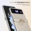 Samsung ZFlip3/4 Electroplated Full-Coverage Drop-Proof Case with Hinge Ring Holder