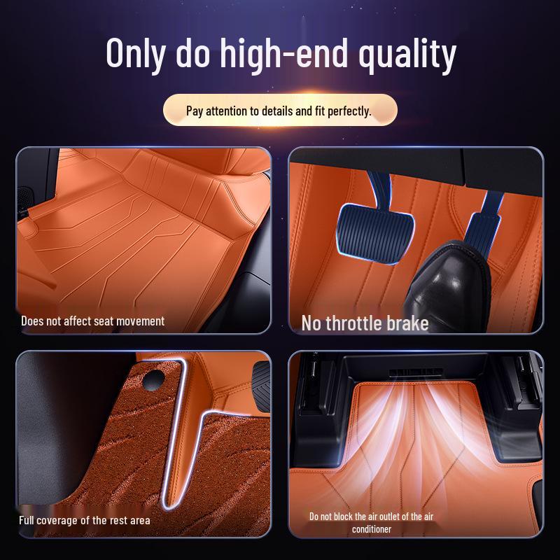 Blue Electric E5 PLUS Full Coverage Foot & Trunk Mats for 26 Models - Car Modification Accessories.